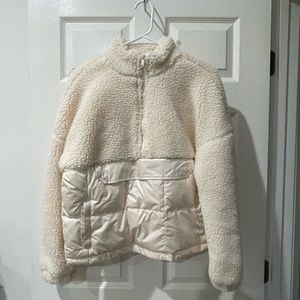 Fabletics Nelly Mixed Media Half Zip Teddy